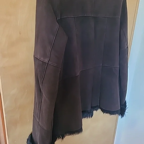 St. John fur coat goat fur